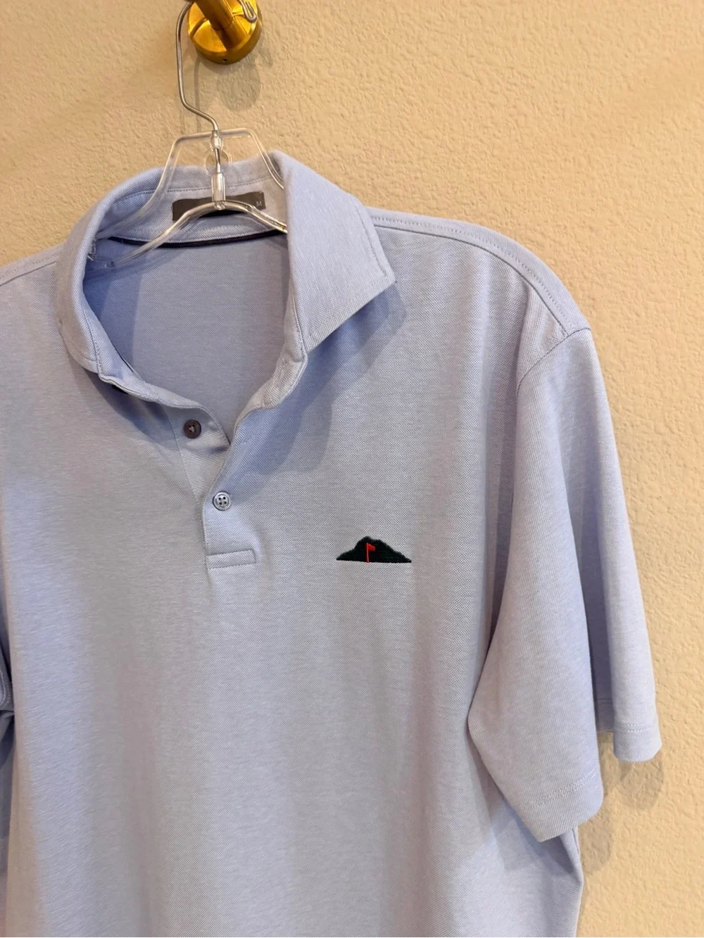 Greyson Wade Hampton Golf Club brrr Cooling Polo Blue Men’s Medium